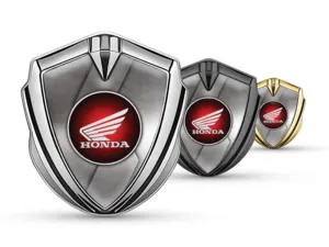 Honda 3D Silikon Abzeichen Sportliches Design Hochwertig
